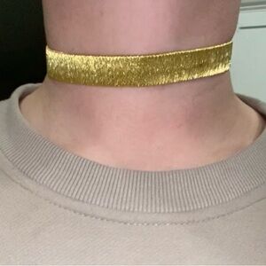 New Vicenza Yellow Gold Silver 925 Diamond Cut Sterling Choker Necklace